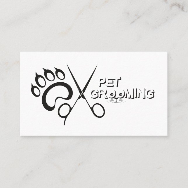 Tarjeta de presentación de mascotas de estilo (Anverso)