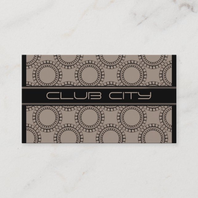 Tarjeta de presentación de mayúsculas circulares m (Anverso)