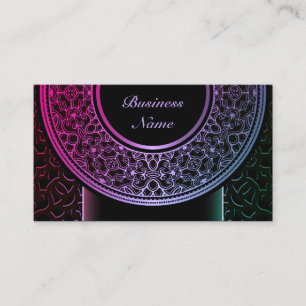 Tarjeta de presentación de Medallion colorida 3