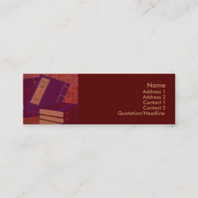 Tarjeta de presentación de Medicina China (Anverso)