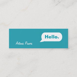 Tarjeta de presentación de mensajes IM Skinny simp