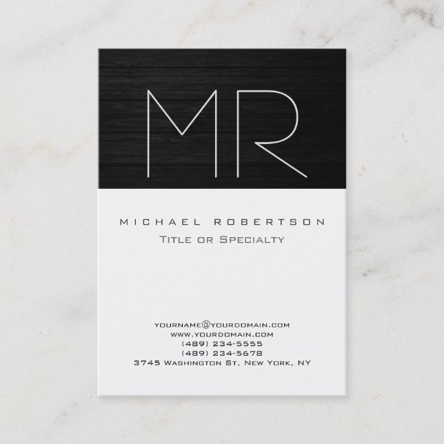 Tarjeta de presentación de Moda de tamaño de chupb (Anverso)