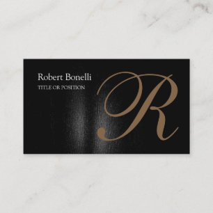 Tarjeta de presentación de Moda monográfica caligr