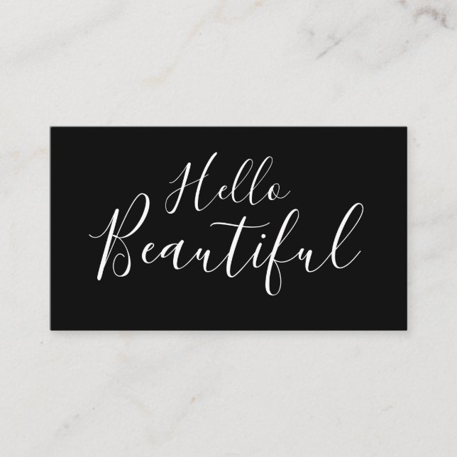 Tarjeta de presentación de moda para artistas de m (Anverso)