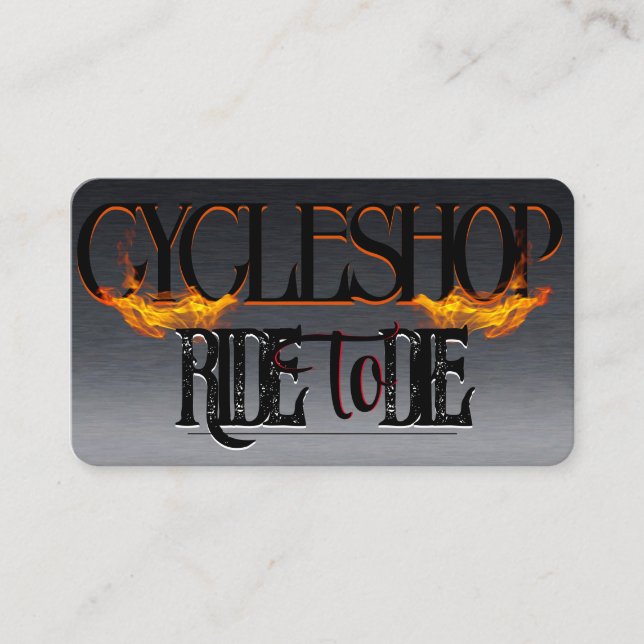 Tarjeta de presentación de motocicletas cromada co (Anverso)