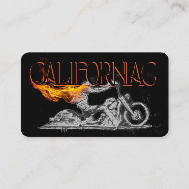 Tarjeta de presentación de motocicletas cromada co (Anverso)