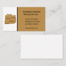 Tarjeta de presentación de Moving Boxes Company Se
