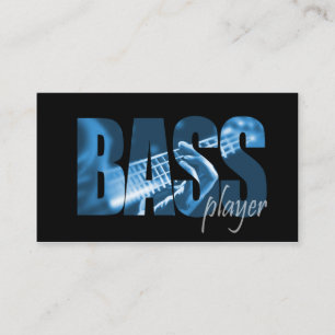 Tarjeta de presentación de música Bass Player