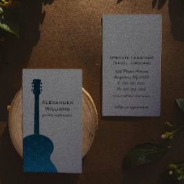Tarjeta de presentación de música de guitarra a ra