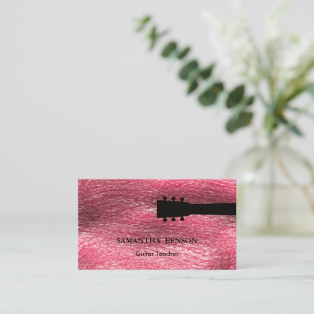 Tarjeta de presentación de música de profesores de (Anverso de pie)