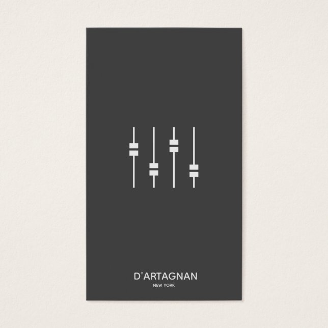 Tarjeta de presentación de música de sonido (Frente)