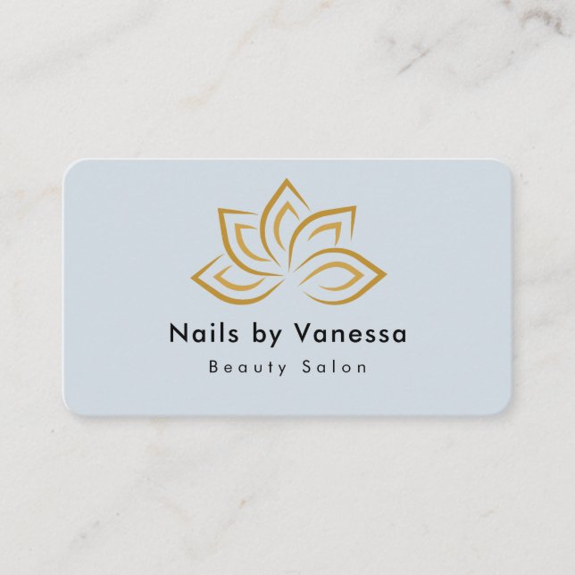 Tarjeta de presentación de Nail Beauty Salon Qr Co (Anverso)