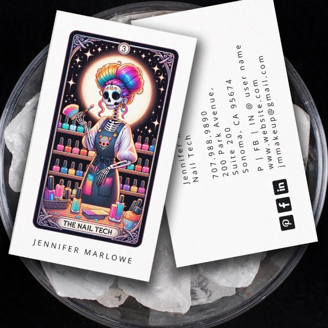 Tarjeta de presentación de Nail Tech Tarot Card (Subido por el creador)
