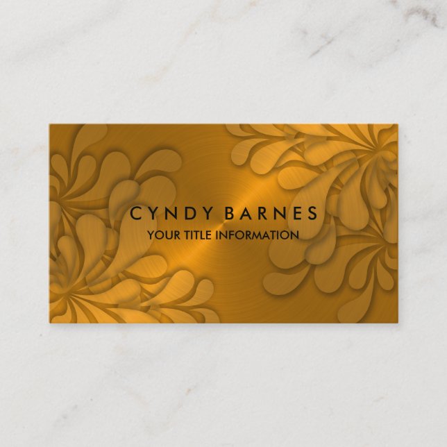 Tarjeta de presentación de Naranja de dimensiones (Anverso)