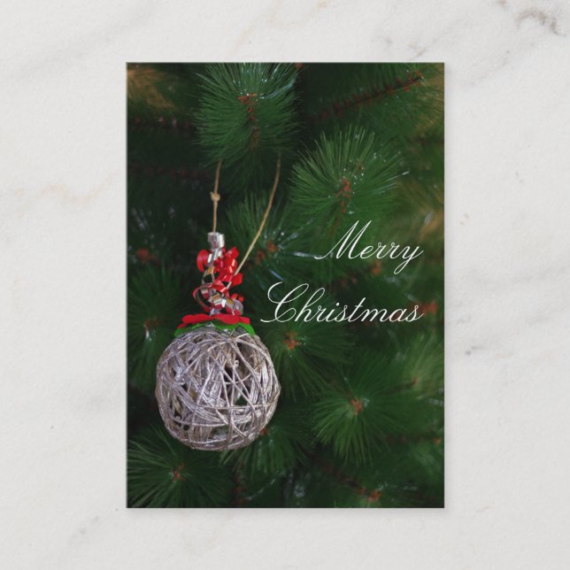 Tarjeta de presentación de navidad (Anverso)