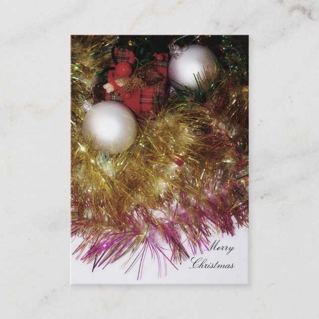 Tarjeta de presentación de navidad (Anverso)