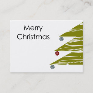 Tarjeta de presentación de navidad