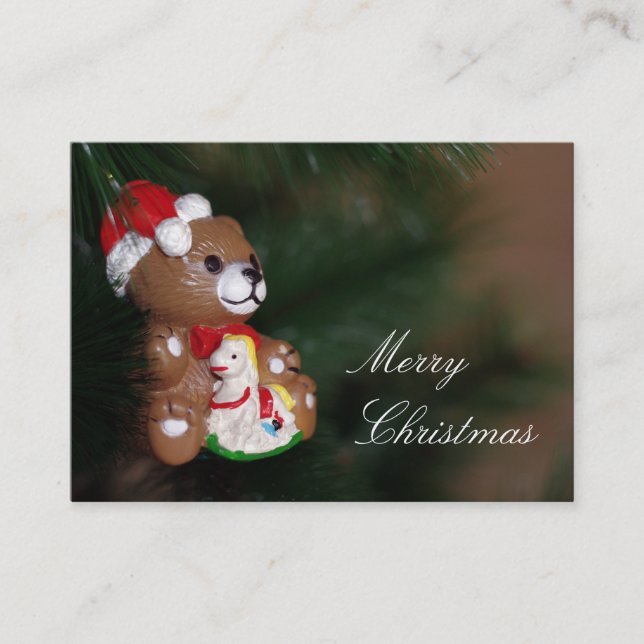 Tarjeta de presentación de navidad (Anverso)
