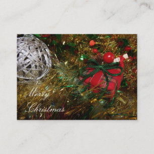 Tarjeta de presentación de navidad