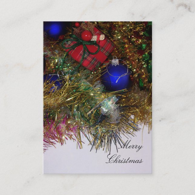 Tarjeta de presentación de navidad (Anverso)