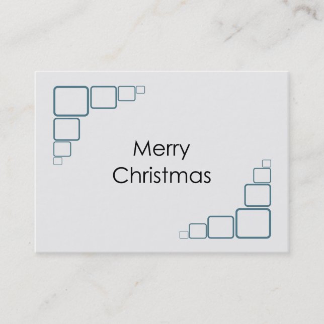 Tarjeta de presentación de navidad (Anverso)