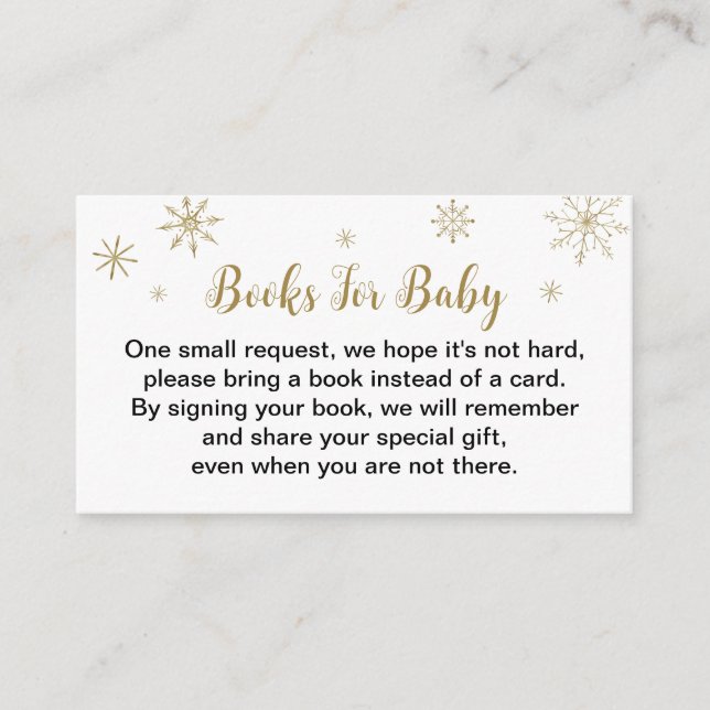 Tarjeta de presentación de Navidad para Baby Showe (Anverso)