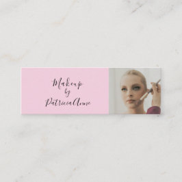 Tarjeta de presentación de negocio de maquillaje f