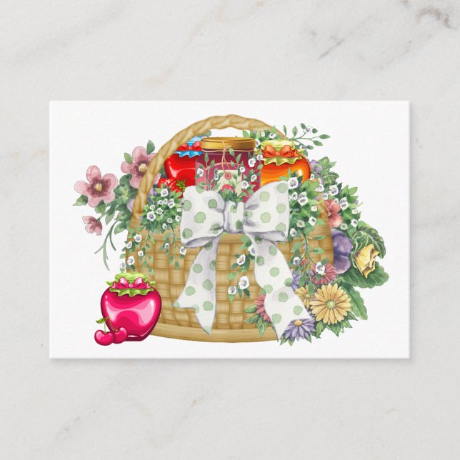 Tarjeta de presentación/de negocios de la cesta de (Anverso)