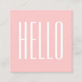 Tarjeta de presentación de negrita rosa rosa rosa 