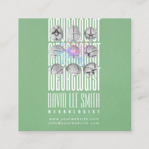 Tarjeta de presentación de Neurologist Tipographyc