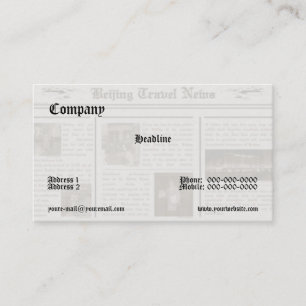 Tarjeta de presentación de noticias