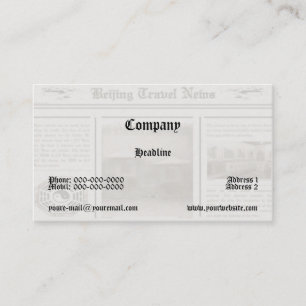 Tarjeta de presentación de noticias