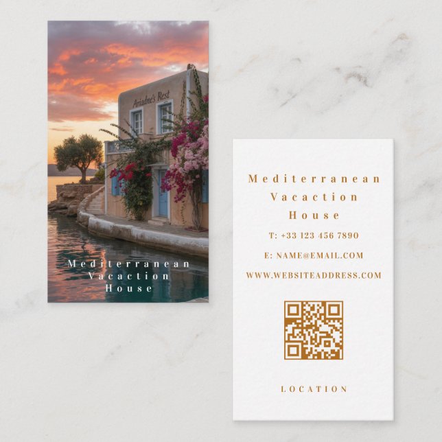 Tarjeta de presentación de Ocean Beach Guest House (Anverso / Reverso)