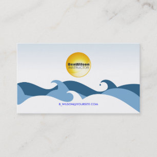 Tarjeta de presentación de Ocean Waves V2