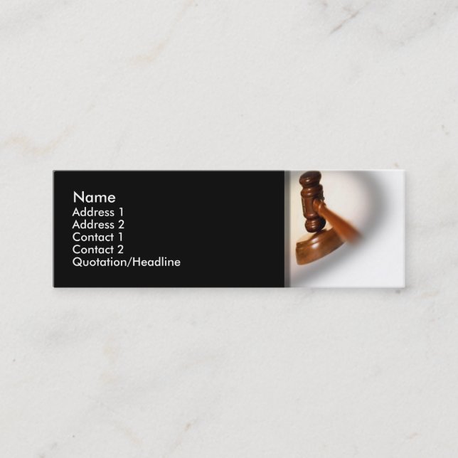 Tarjeta de presentación de Office Legal (Anverso)
