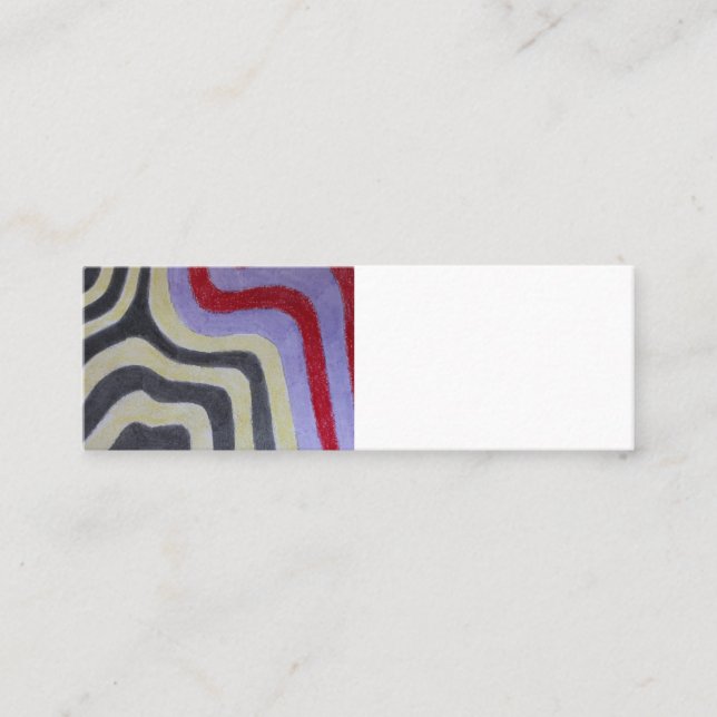 Tarjeta de presentación de ondas de colores (Anverso)