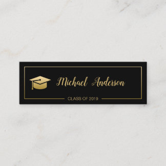 Tarjeta de presentación de oro 2019 de la