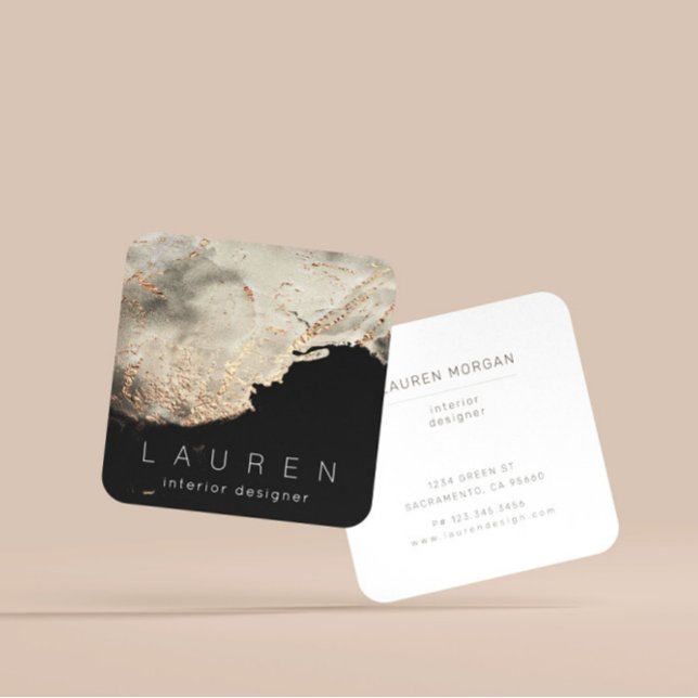 Tarjeta de presentación de oro con textura de guió (Subido por el creador)