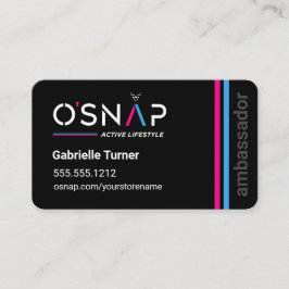 Tarjeta de presentación de O'Snap Design 1