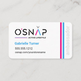 Tarjeta de presentación de O'Snap Design 2