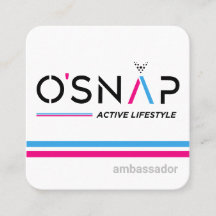 Tarjeta de presentación de O'Snap Design 3