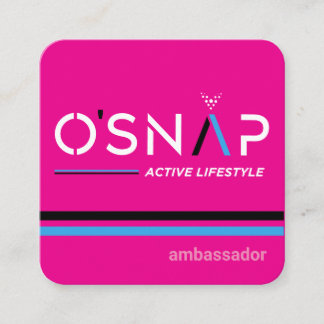 Tarjeta de presentación de O'Snap Design 6