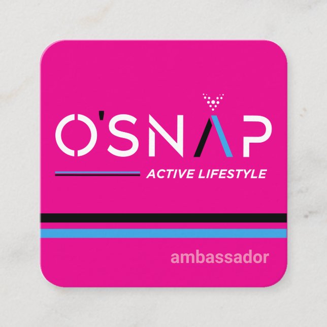 Tarjeta de presentación de O'Snap Design 6 (Anverso)