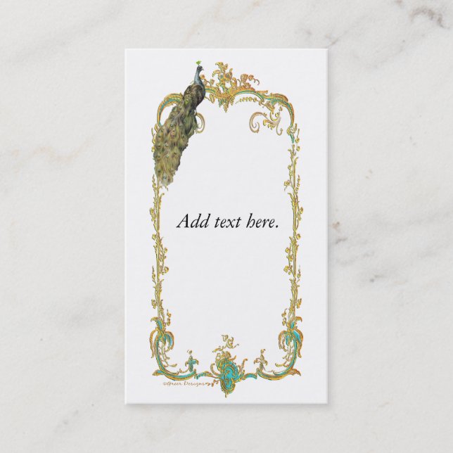 Tarjeta de presentación de paisley (Anverso)