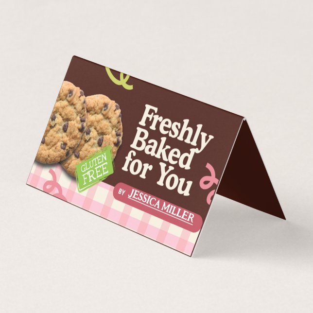 Tarjeta de presentación de panadería artesanal (Anverso)