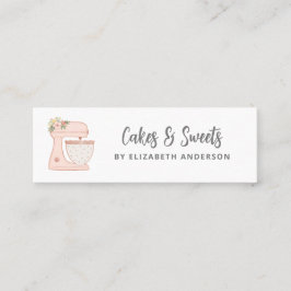 Tarjeta de presentación de panadería de pasteles d