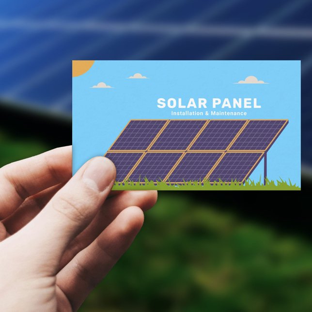 Tarjeta de presentación de paneles solares (Solar Panels Business Card)