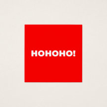 Tarjeta de presentación de Papá Noel rojo minimali