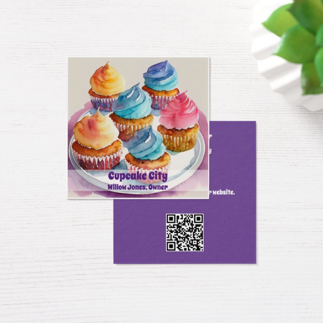 Tarjeta de presentación de pasteles o panaderías (Escritorio)