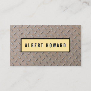 Tarjeta de presentación de patrón metalizado